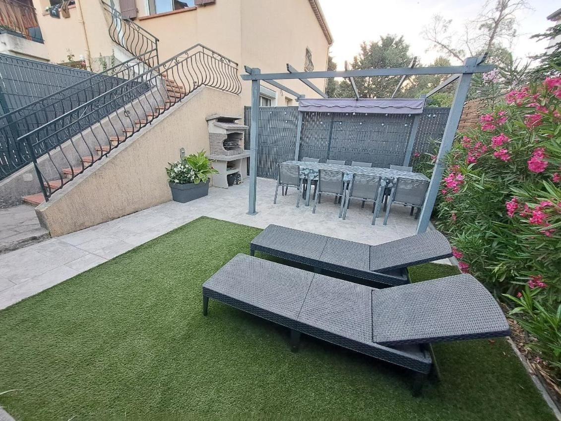 La Villa Castel - Haut De Villa - Parkings- 3 Chambres - 8 Couchages - Jardin - Barbecue Cagnes-sur-Mer Eksteriør billede